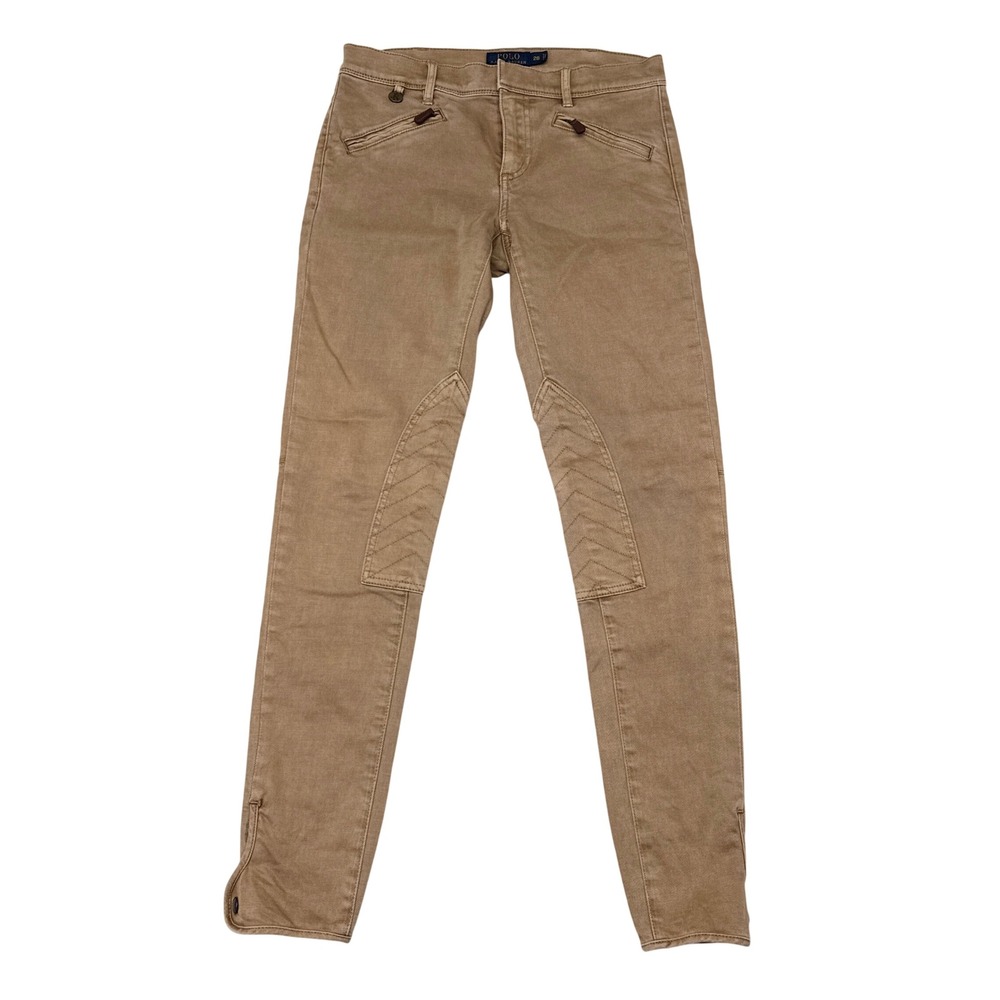 Polo Ralph Lauren Whitlyn Jod Pants Womens Size 28 Tan Jodphur Equestrian
